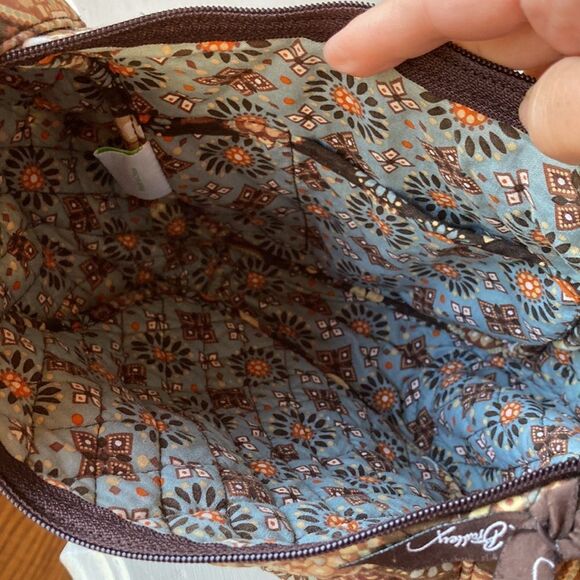 Vera Bradley Brown and Orange Crossbody Bag - Picture 12 of 15